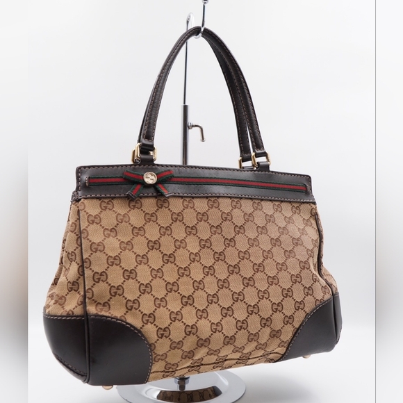 ❌️❌️SOLD❌️❌️CB18 ❤️ Gucci GG Canvas Mayfair Tote - Picture 3 of 15